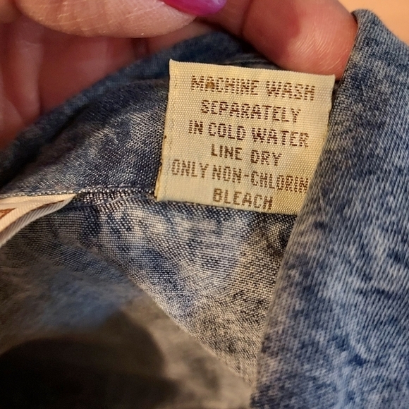 Rod's Small denim with lace snap closure western l/s - Picture 5 of 11